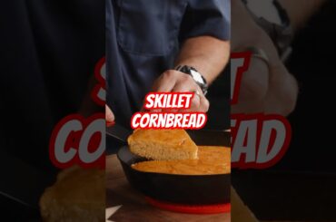 Easy Thanksgiving side! Skillet Cornbread with Ancho Chili Butter.