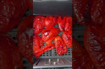Air Fryer Roasted Red Peppers #shorts