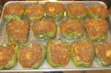 How to make New Orleans Stuffed Bell Peppers.