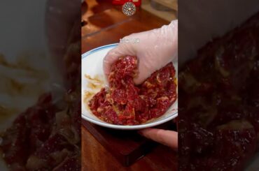 Authentic Chinese Black Pepper Beef Recipe #cooking #blackpepperbeef #recipe #shorts