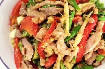 How to make beef with green peppers || green pepper beef recipe