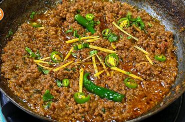 New Shinwari Mutton Keema Karahi Recipe,Keema Karahi Recipe by Samina Food Story