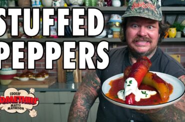 Hungarian-Italian Stuffed Peppers: It's What's For Dinner | Cookin' Somethin'