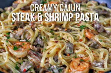 Why This Cajun Steak and Shrimp Pasta Recipe Is About to Become Your New Favorite!
