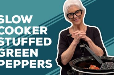 Love & Best Dishes: Slow Cooker Stuffed Green Peppers Recipe | Ground Beef Recipes for Dinner