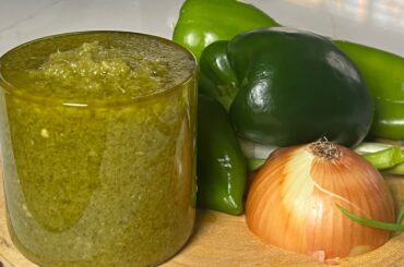 Ghana's SPICIEST Green Pepper Sauce Recipe!