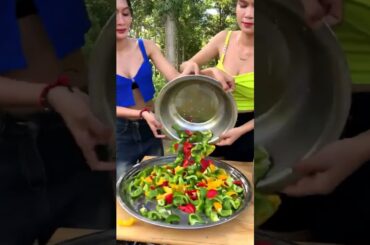 Bell pepper stir fry cook recipe #shortvideo #shorts #cooking #food #recipe #factlifetv