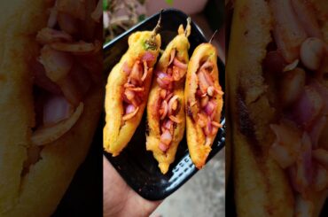 Spicy Mirchi Bajji recipe#shorts #youtubeshorts #bajji #recipe #streetfood