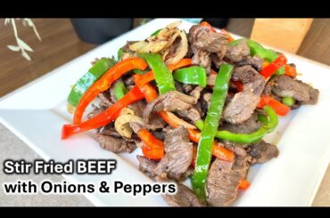 Master The Art Of Cooking Mouthwatering Stir Fry Beef With Onions and Bell Peppers!