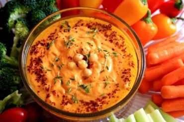 Red Pepper Hummus Recipe - Heghineh Cooking Show