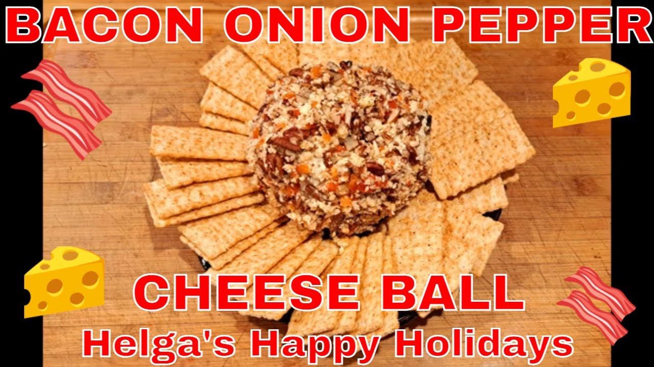 BACON ONION PEPPER CHEESE BALL - Chili Chili