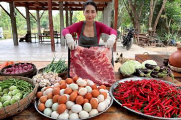 How to cook tasty egg boiled recipe with chili in my countryside - Amazing video