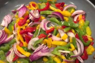 Sauteed Bell Pepper Shrimp