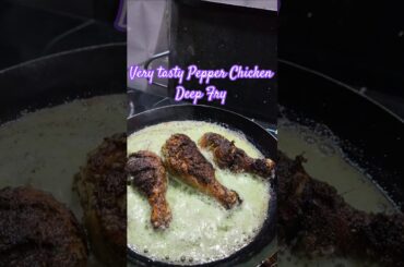 Drumstick Chicken Recipe Pepper Chicken Dry fry #shorts