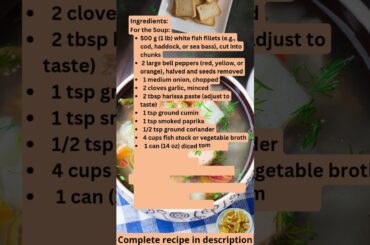 Grilled Peppers & Harissa Fish Soup recipe by What Shall I Cook