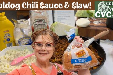 Homemade - Hotdog Chili Sauce - Coleslaw - Good Southern supper