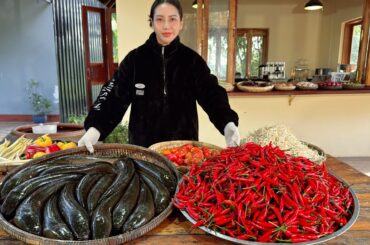 How to cook fish with chili salad recipe in my village - Amazing cooking