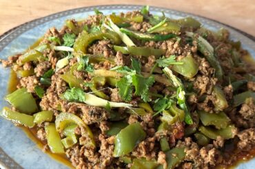 Shimla Mirch Keema Recipe | How to Make Keema Shimla Mirch | (Bell peppers and Mince)