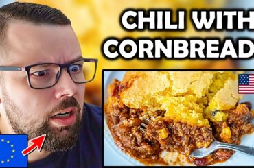 Chili and Cornbread!? This American Dish Shocked Me as a European!