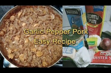 Garlic Pepper Pork Easy Recipe