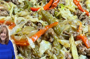 Black Pepper GROUND BEEF & CABBAGE Skillet Stir Fry, An Awesome Dinner Idea that's Easy & Delicious
