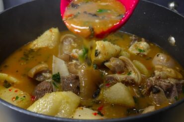 Goat Meat and Yam Pepper Soup Recipe| You Will Ask for More