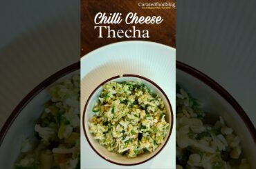 Chilli cheese thecha recipe, marathi thecha #shorts #thecha #recipe
