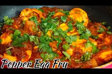 Pepper Egg Fry Masala Recipe| Egg Masala Recipe in Hindi Dhamaskar Kitchen| pepper Egg Fry