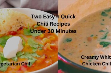 THE 30 Minute Vegetarian/ White Chicken Chili Recipe That Will Change Your Life!