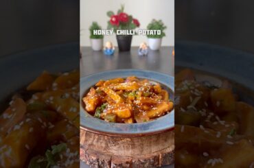 Honey chilli Potato Recipe #shorts #honeychillipotatorecipe #potato #recipe #snacks