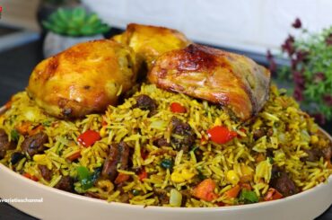 How To Cook Fried Rice! | Bell Pepper Fried Rice Recipe For a Get Together!