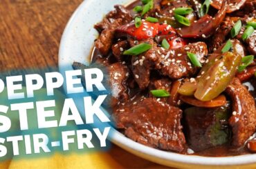 The Best Pepper Steak Stir-Fry Recipe: 52g Protein in 20 Mins!