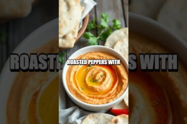 Simple Roasted Red Pepper Hummus
