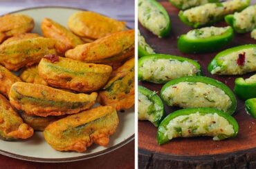 After discovering this recipe, I only eat capsicums like this! Capsicum Pakora Recipe | Toasted