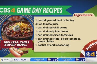 Super Bowl chili recipe