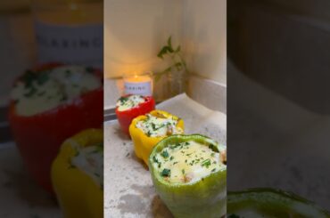 Healthy Stuffed Peppers #recipe #cookingchannel #cooking #food #foodie #reels