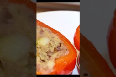 Stuffed Peppers Recipe | Easy Baked Pepper Delight | Baked peppers #stuffed #bake