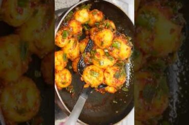 chilli garlic potato balls recipe# potato snacks# korean chilli garlic potato#cooking#viralshorts#yt