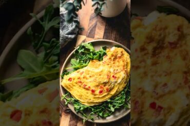 Feta, Bell Pepper, and Bacon Omelet | Quick and Delicious Breakfast Recipe