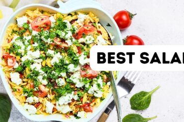 ORZO PASTA SALAD WITH ROASTED PEPPERS