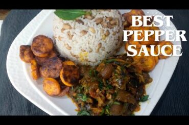 How To Make The Best Pepper Sauce// African Traditional Food Recipes// African Village Food Recipes