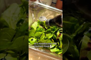 Normalizing two very important things #salad #healthy #recipe #viralvideo #lifehacks