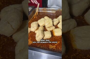 Fried Tofu served with Sesame chili sauce #food #shorts