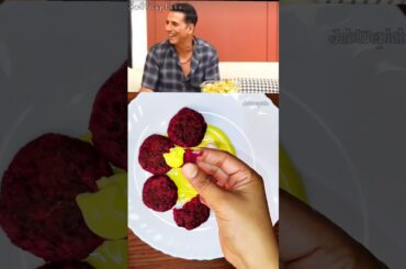 Akshay Kumar's favourite Beetroot Tikki Recipe #food #akshaykumar #health #shorts #healthfreak #reel