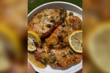 Lemon pepper chicken piccata