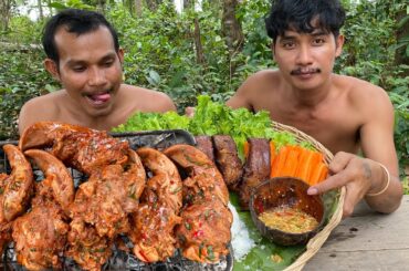 Grilled Pig's Tongue with Spicy Chili Sauce | Grilled Pig's Tongue Recipe - My Skill Cooking