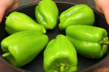 Recipe for delicious peppers from a 5-star restaurant in 15 minutes! Quick dinner!