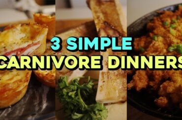 3 SIMPLE Carnivore Dinner Recipes