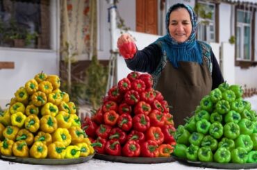 Peppers Stuffed with Tender Meat! Rural Food That Will Excite Your Stomach