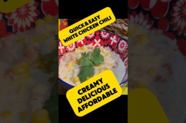 WATCH ME MAKE CHICKEN CHILI IN LESS THAN 1 MINUTE! Easy Chili Recipe #sundaydinner #recipe #food